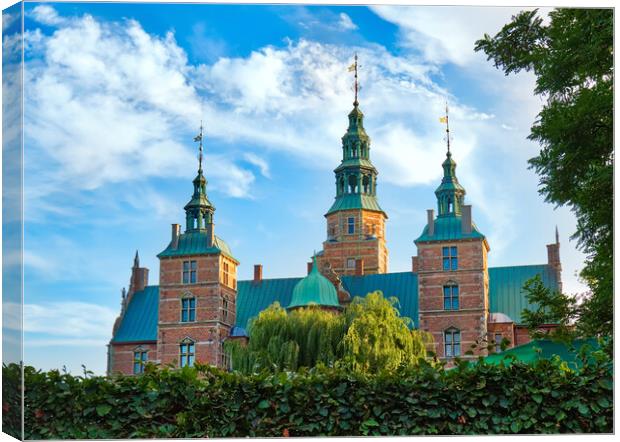 Famous Rosenborg castle, one of the most visited castles in Copenhagen Canvas Print by Elijah Lovkoff
