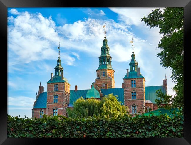 Famous Rosenborg castle, one of the most visited castles in Copenhagen Framed Print by Elijah Lovkoff