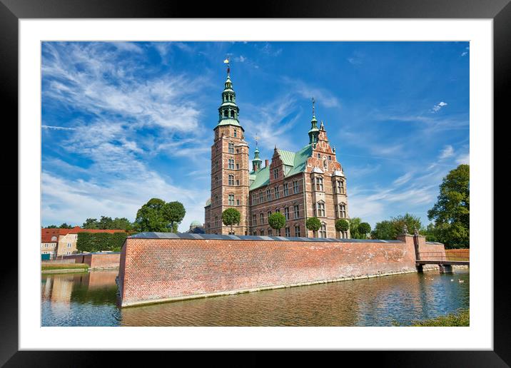 Copenhagen famous Rosenborg castle Framed Mounted Print by Elijah Lovkoff