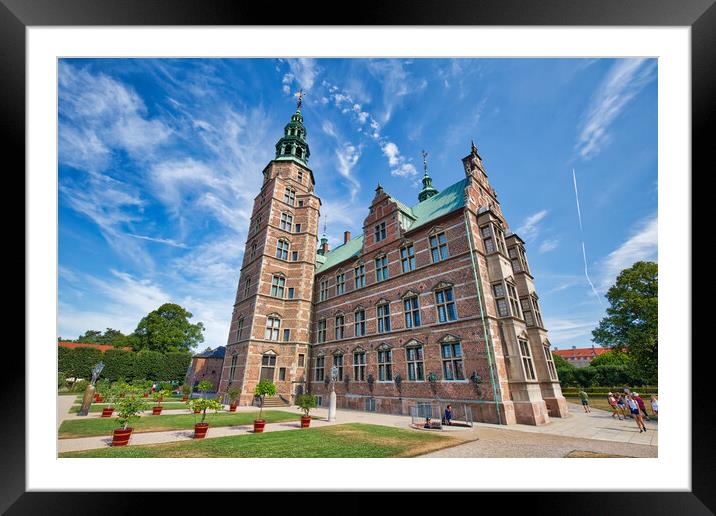 Copenhagen, Denmark, famous Rosenborg castle Framed Mounted Print by Elijah Lovkoff