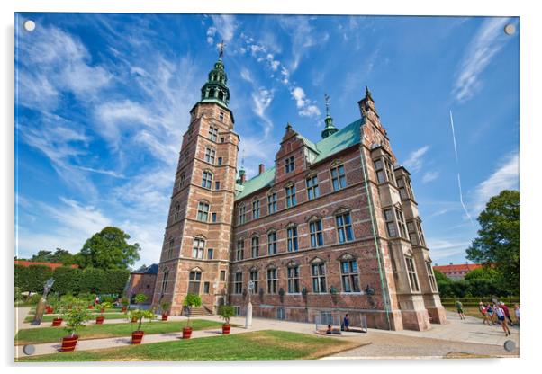 Copenhagen, Denmark, famous Rosenborg castle Acrylic by Elijah Lovkoff