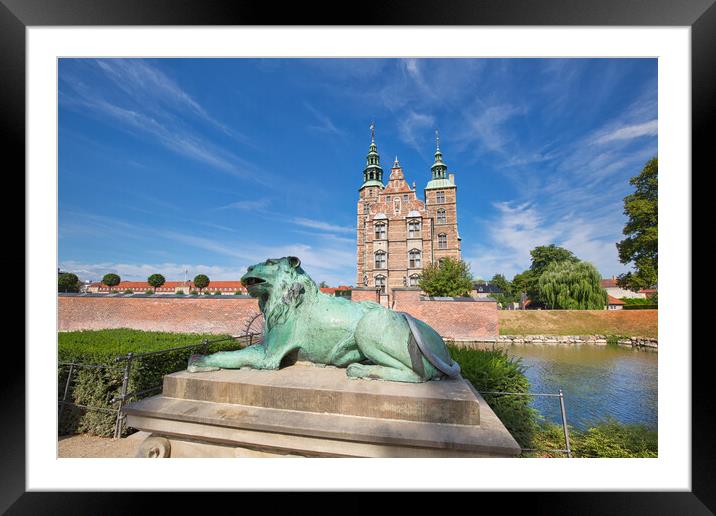 Copenhagen famous Rosenborg castle Framed Mounted Print by Elijah Lovkoff