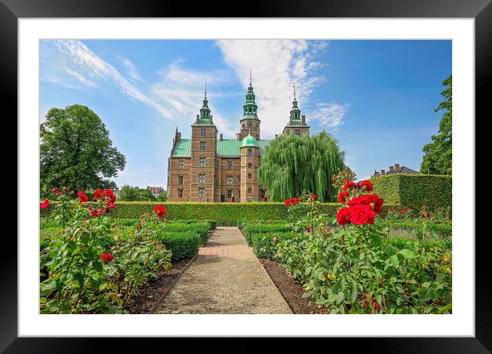 Famous Rosenborg castle ib Copenhagen Framed Mounted Print by Elijah Lovkoff