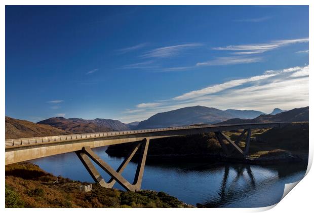 Kylesku Bridge Print by Derek Beattie