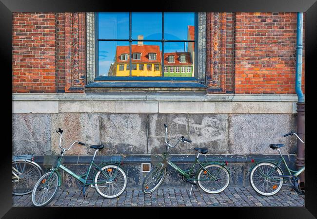 Copenhagen, Denmark, Typical Danish architecture  Framed Print by Elijah Lovkoff