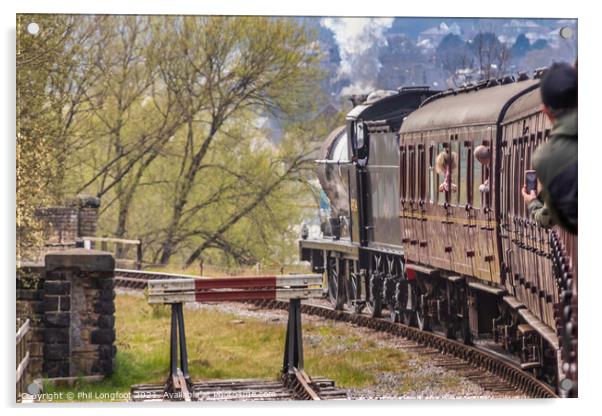 Keighley and Worth Valley Railway trip Acrylic by Phil Longfoot