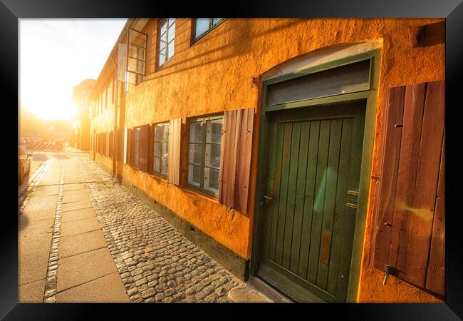 Copenhagen, scenic historic old city streets Framed Print by Elijah Lovkoff