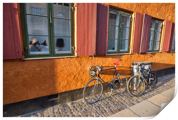 Copenhagen, Denmark, Scenic historic old city str Print by Elijah Lovkoff