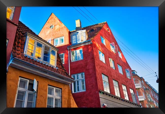 Copenhagen, scenic historic old city streets Framed Print by Elijah Lovkoff