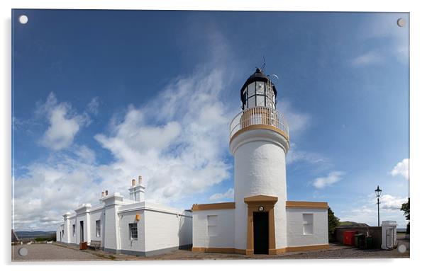 Cromaty Lighthouse Acrylic by Gail Johnson