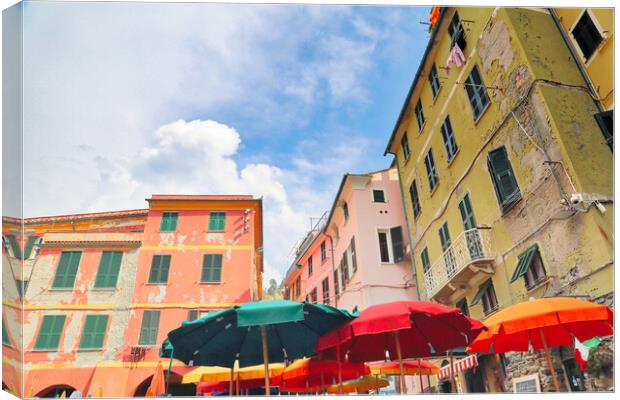 Beautiful Vernazza streets Canvas Print by Elijah Lovkoff