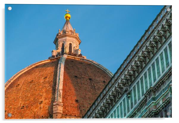 Landmark Duomo Cathedral in Florence Acrylic by Elijah Lovkoff
