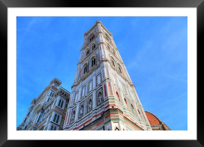 Landmark Duomo Cathedral in Florence Framed Mounted Print by Elijah Lovkoff