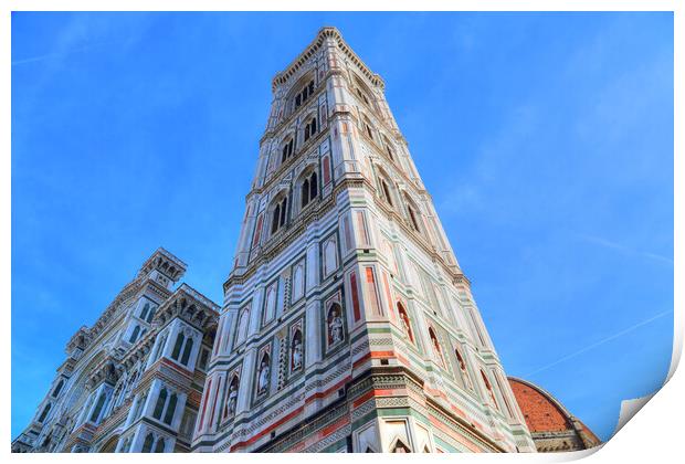 Landmark Duomo Cathedral in Florence Print by Elijah Lovkoff