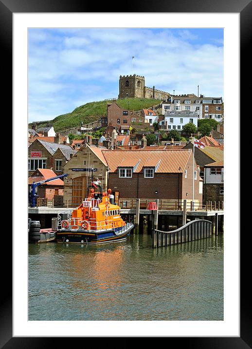 The Whitby Lifeboat Framed Mounted Print by graham young