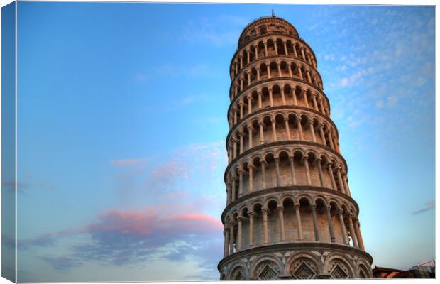 Scenic view of leaning tower of Pisa, Italy Canvas Print by Elijah Lovkoff