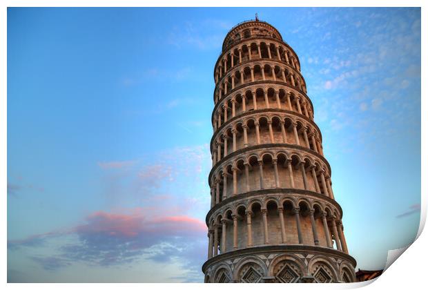 Scenic view of leaning tower of Pisa, Italy Print by Elijah Lovkoff