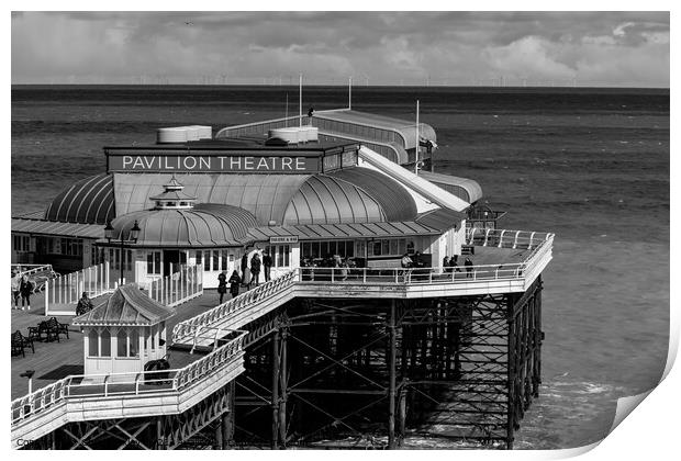 The Pavilion Theater on Cromer Pier Print by Chris Yaxley