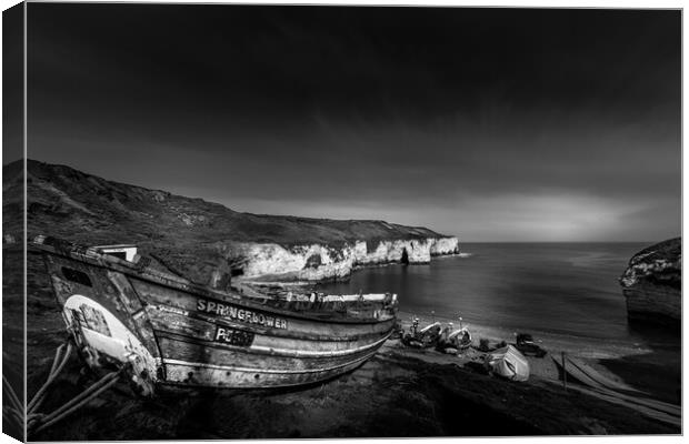 Flamborough head north landing Canvas Print by chris smith