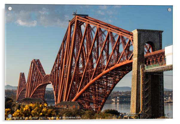 Iconic Forth Rail Bridge Acrylic by Ken Hunter