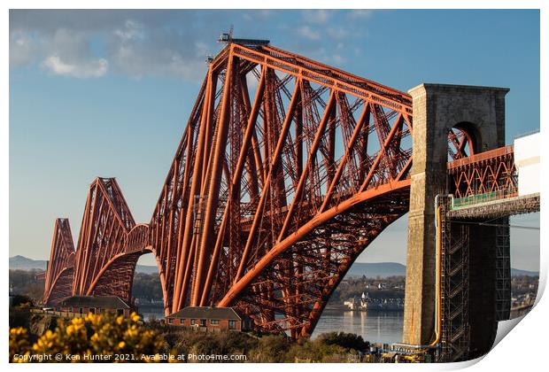 Iconic Forth Rail Bridge Print by Ken Hunter