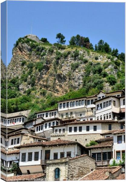 City of Berat, Albania. UNESCO World Heritage Site Canvas Print by Paulina Sator