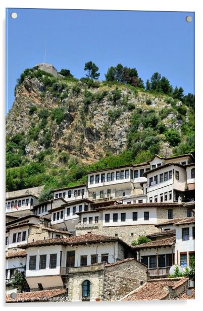 City of Berat, Albania. UNESCO World Heritage Site Acrylic by Paulina Sator