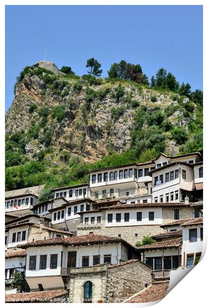 City of Berat, Albania. UNESCO World Heritage Site Print by Paulina Sator