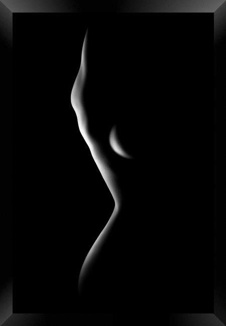 Nude woman bodyscape 78 Framed Print by Johan Swanepoel