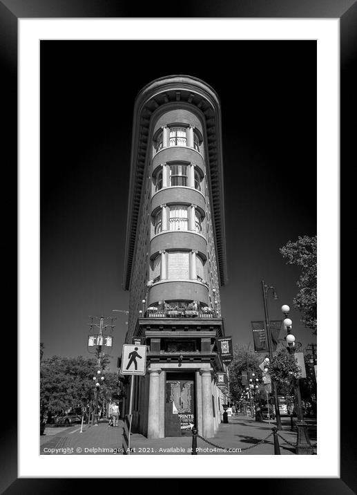 Vancouver, British Columbia. Hotel Europe Framed Mounted Print by Delphimages Art