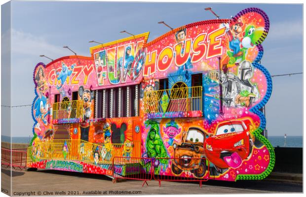 Crazy Fun House  Canvas Print by Clive Wells