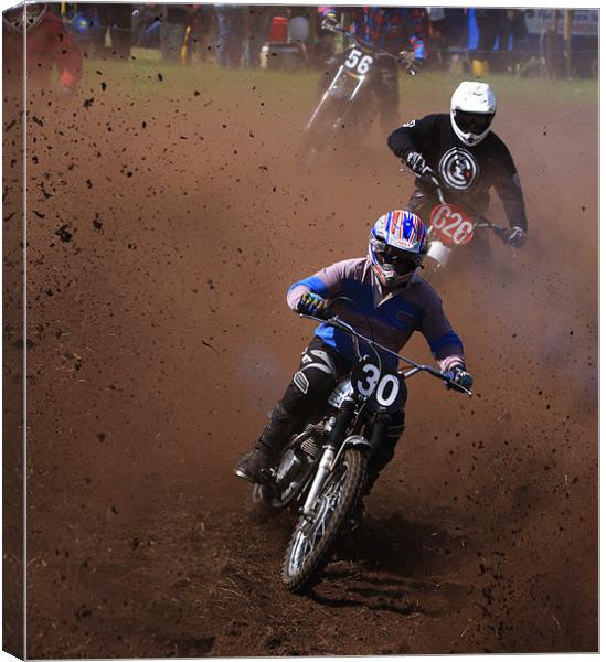Classic Motorcross Canvas Print by Gail Johnson
