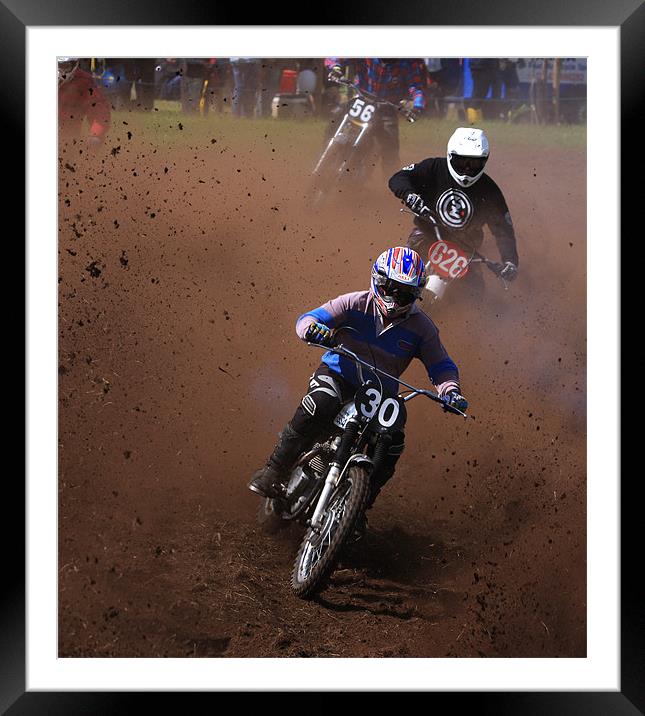 Classic Motorcross Framed Mounted Print by Gail Johnson