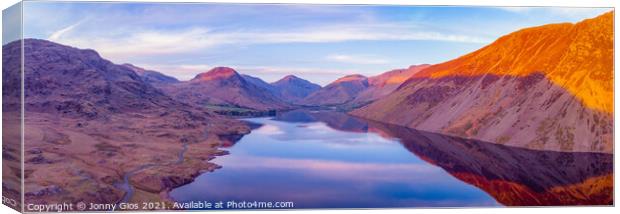 Up up high at Wast Water Canvas Print by Jonny Gios