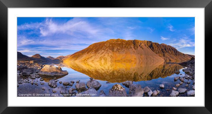 Panoramic Wast Water Framed Mounted Print by Jonny Gios
