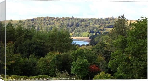 Serene Burrator Reservoir Canvas Print by Graham Nathan