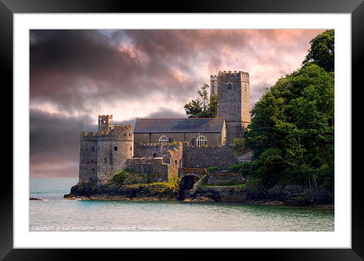 Dartmouth Castle Framed Mounted Print by Karl McCarthy