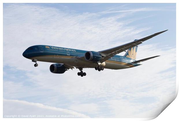  Vietnam Airlines Boeing 787-9                   Print by David Pyatt