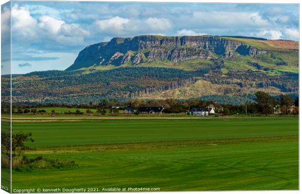 Benevenagh Mountain Canvas Print by kenneth Dougherty