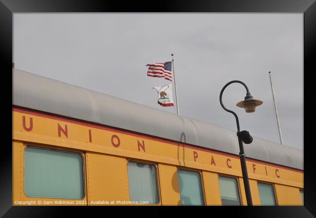 Union Pacific Train Carriage Framed Print by Sam Robinson