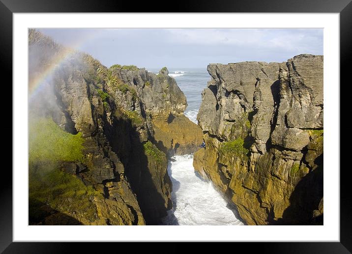 End of the Rainbow Framed Mounted Print by Mike Dawson