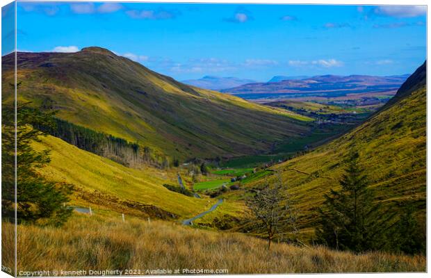 Glengesh Pass Canvas Print by kenneth Dougherty