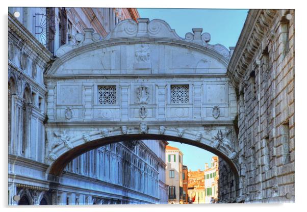 Venice, Bridge of Sighs Acrylic by Elijah Lovkoff
