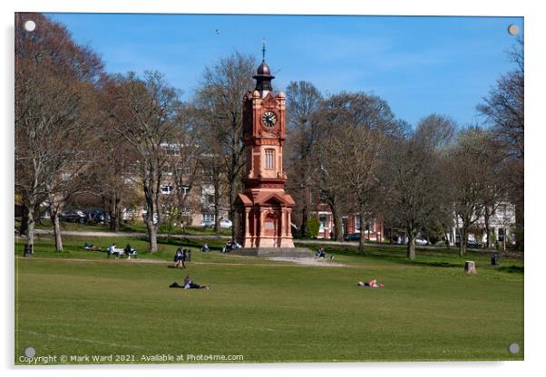 Preston Park Clock Tower. Acrylic by Mark Ward