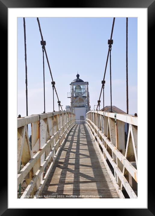 Point Bonita Lighthouse, Marin Headlands Framed Mounted Print by Sam Robinson