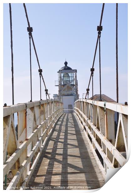Point Bonita Lighthouse, Marin Headlands Print by Sam Robinson