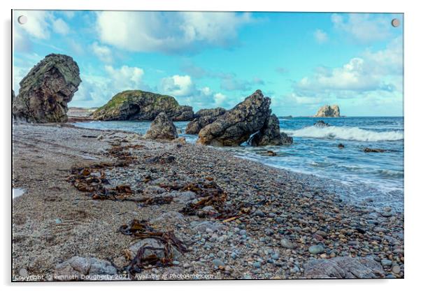 Seaside rocks Acrylic by kenneth Dougherty