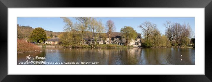 Bakewell River Wye  Framed Mounted Print by Holly Burgess