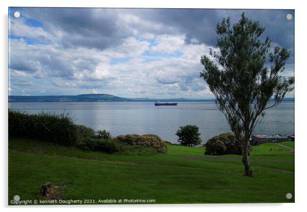 Lough Foyle at Moville Acrylic by kenneth Dougherty