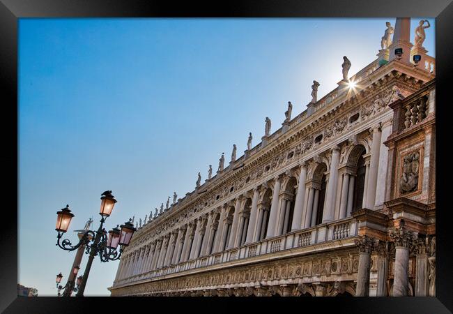 Venice Saint Marco Square Framed Print by Elijah Lovkoff